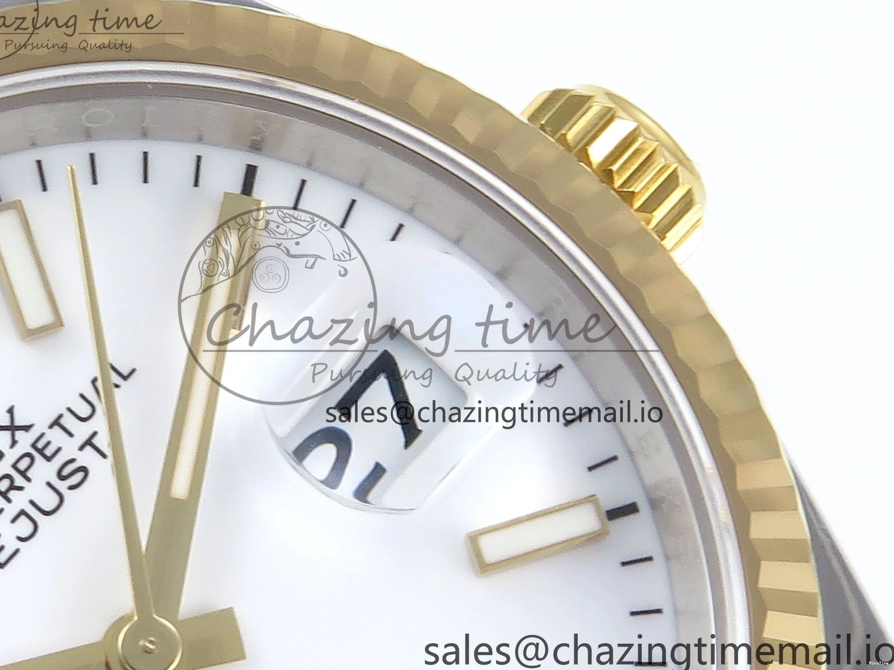 MiroTime 0126 DateJust 36 126233 EWEF Best Edition White Dial Stick Marker on SS YG Jubilee Bracelet A Affordable 618